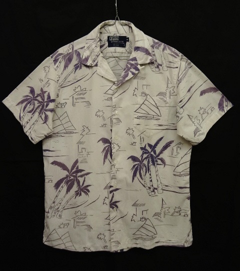 画像: 90'S RALPH LAUREN コットン オープンカラー 半袖 アロハシャツ USA製 (VINTAGE) 「S/S Shirt」 入荷しました。