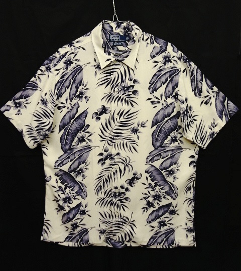 画像: 90'S RALPH LAUREN ビスコース 半袖 アロハシャツ リーフ柄 (VINTAGE) 「S/S Shirt」 入荷しました。