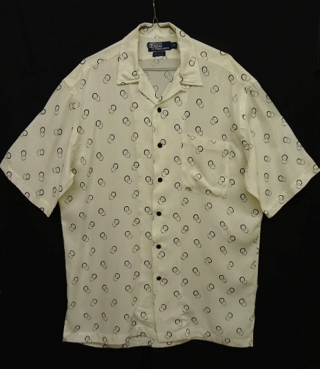 画像: 90'S RALPH LAUREN レーヨン オープンカラー 半袖 アロハシャツ ドット柄 (VINTAGE) 「S/S Shirt」 入荷しました。