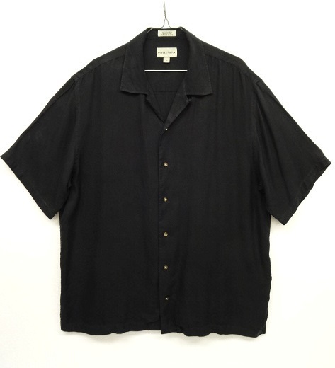 画像: CUTTER & BUCK シルク 半袖 オープンカラーシャツ ブラック (VINTAGE) 「S/S Shirt」 入荷しました。