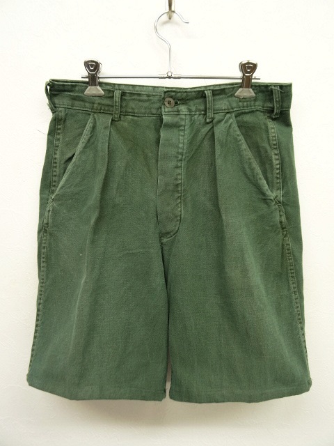 画像: スウェーデン軍 コットンサテン プリーツ入り ユーティリティショーツ (VINTAGE) 「Shorts」 入荷しました。