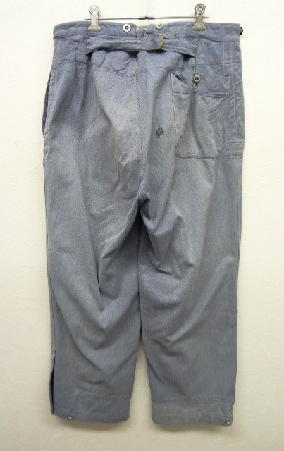 画像: 50'S スイス軍 シンチバック デニムパンツ 初期モデル ブルー M (VINTAGE) 「Bottoms」 入荷しました。