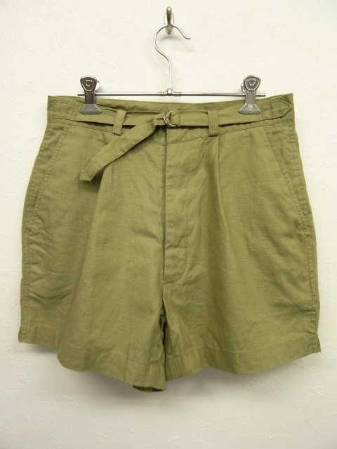 画像: 70'S ユーロワーク ベルト付き リネン グルカショーツ (VINTAGE) 「Shorts」 入荷しました。