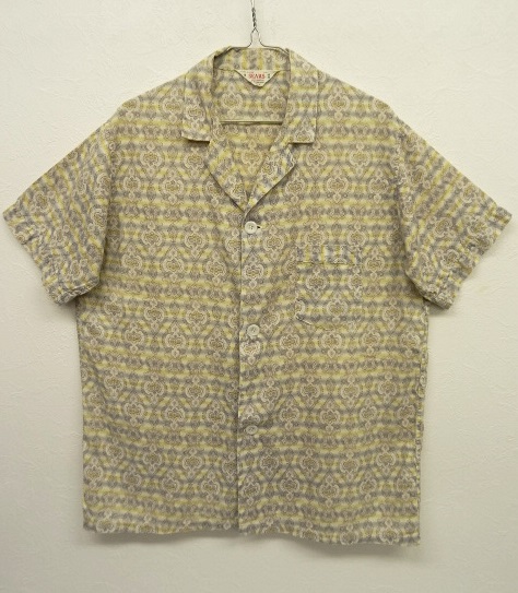 画像: 60'S SEARS 半袖 オープンカラーシャツ ボーダー柄 (VINTAGE) 「S/S Shirt」 入荷しました。