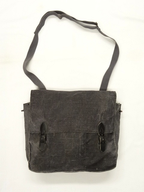 画像: 60'S イタリア軍 リネン ショルダーバッグ BLACK (VINTAGE) 「Bag」 入荷しました。