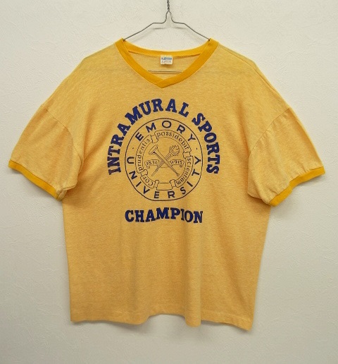画像: 70'S CHAMPION バータグ Vネック Tシャツ USA製 (VINTAGE) 「T-Shirt」 入荷しました。