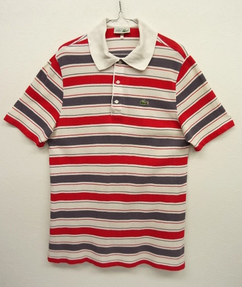 画像: フランス製 CHEMISE LACOSTE ポロシャツ トリコロールボーダー (VINTAGE) 「S/S Polo」 入荷しました。