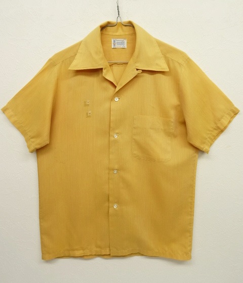 画像: 60'S TOWNCRAFT 半袖 オープンカラーシャツ イエロー (VINTAGE) 「S/S Shirt」 入荷しました。