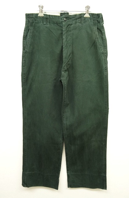 画像: 60'S UNKNOWN チノパンツ TALONジップ ダークグリーン (VINTAGE) 「Bottoms」 入荷しました。