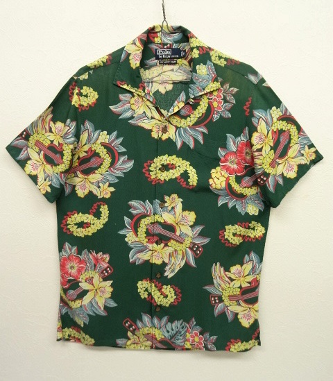 画像: 90'S RALPH LAUREN ビスコース オープンカラー アロハシャツ (VINTAGE) 「S/S Shirt」 入荷しました。