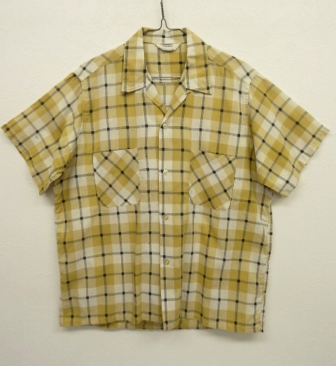 画像: 50'S TOWNCRAFT 半袖 オープンカラーシャツ チェック柄 (VINTAGE) 「S/S Shirt」 入荷しました。