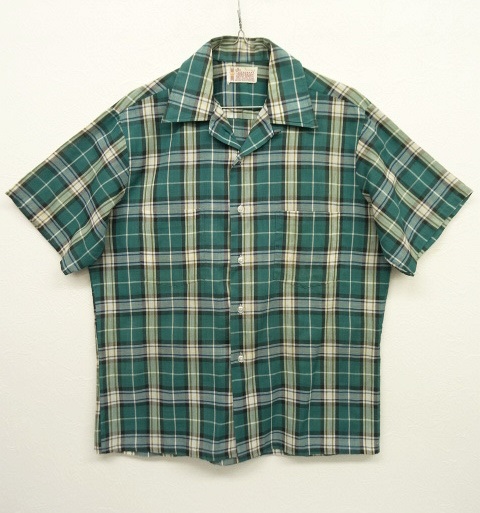画像: 60'S TOWNCRAFT 半袖 オープンカラーシャツ チェック柄 (VINTAGE) 「S/S Shirt」 入荷しました。