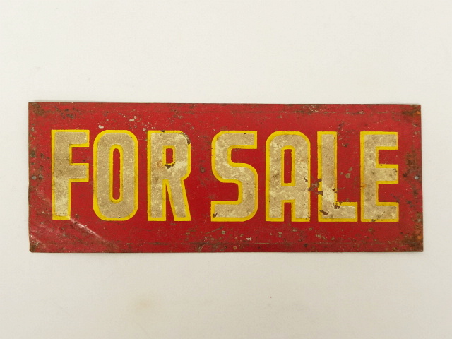 画像: 40'S メタル サインプレート FOR SALE (ANTIQUE) 「Antique Goods」 入荷しました。