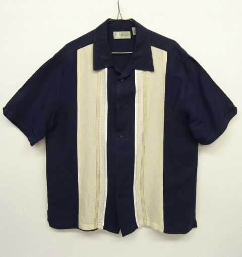 画像: CUBAVERA リネン/ レーヨン 半袖 オープンカラーシャツ NAVY (VINTAGE) 「S/S Shirt」 入荷しました。