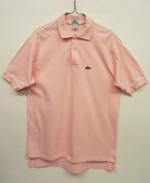 画像: アメリカ製 LACOSTE ポロシャツ PINK (VINTAGE) 「S/S Polo」 入荷しました。