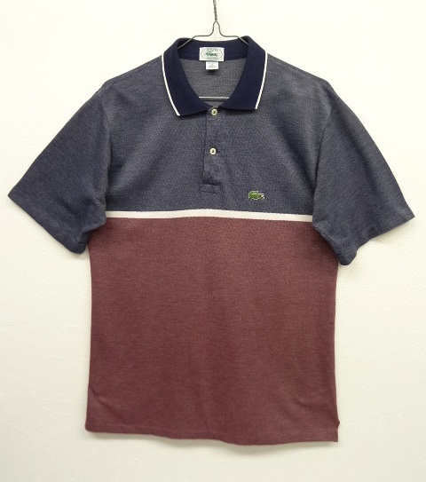 画像: IZOD LACOSTE カラーブロック ポロシャツ NAVY/BURGUNDY (VINTAGE) 「S/S Polo」 入荷しました。