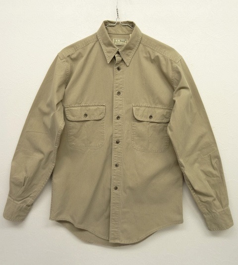 画像: 80'S L.L.Bean ツートンカラー 長袖 ワークシャツ USA製 (VINTAGE) 「L/S Shirt」 入荷しました。