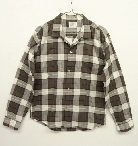 画像: 50'S TOWNCRAFT オープンカラーシャツ チェック (VINTAGE) 「L/S Shirt」 入荷しました。