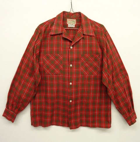 画像: 40'S McGREGOR 筆記体タグ オープンカラーシャツ チェック USA製 (VINTAGE) 「L/S Shirt」 入荷しました。