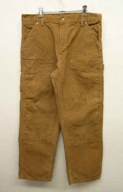 画像: CARHARTT ダック ダブルニー ぺインターパンツ ブラウン USA製 (VINTAGE) 「Bottoms」 入荷しました。