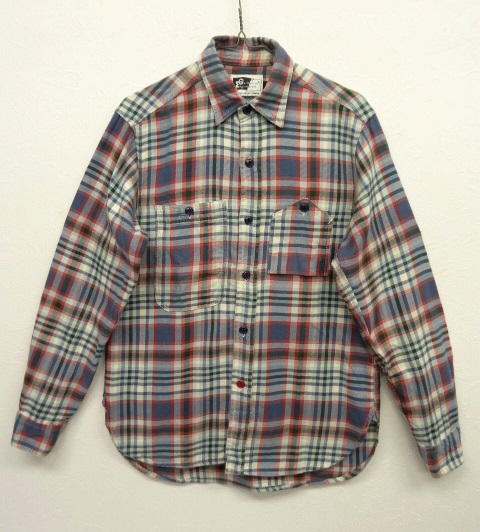 画像: Engineered Garments マチ付き フランネル ワークシャツ USA製 (USED) 「L/S Shirt」 入荷しました。