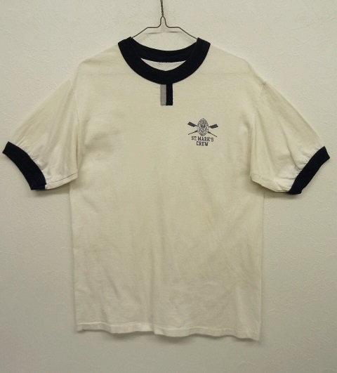 画像: 70'S ST MARK'S CREW 染み込みプリント リンガーTシャツ (VINTAGE) 「T-Shirt」 入荷しました。