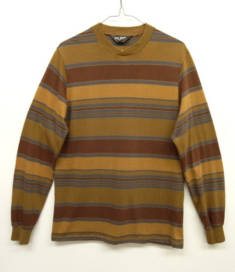 画像: 90'S Mr JEFF クロスネック マルチボーダー ロンT (VINTAGE) 「T-Shirt」 入荷しました。