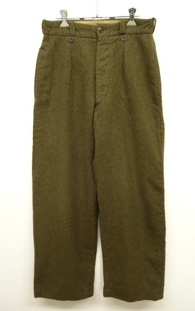 画像: 50'S フランス軍 プリーツ入り ウールパンツ (VINTAGE) 「Bottoms」 入荷しました。