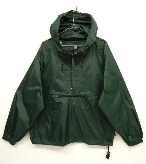 画像: 90'S GAP ナイロン アノラックパーカー GREEN (VINTAGE) 「Jacket」 入荷しました。