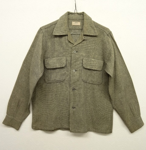 画像: 50'S ARROW ウール オープンカラーシャツ USA製 (VINTAGE) 「L/S Shirt」 入荷しました。