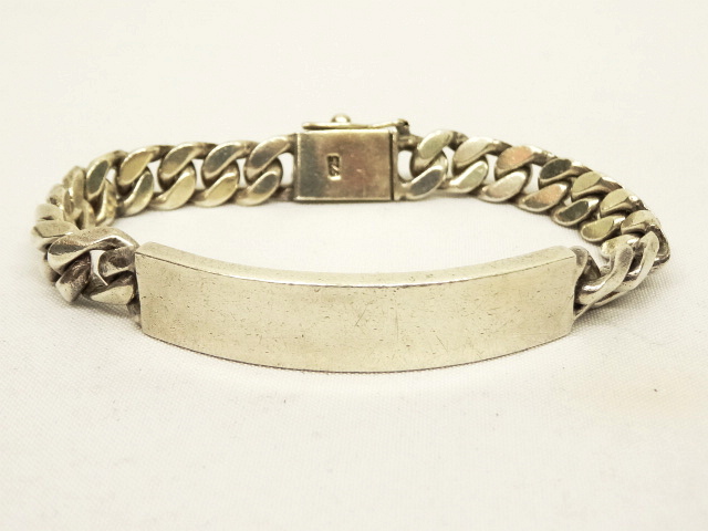 画像: IDプレート チェーンブレスレット 925 シルバー (VINTAGE) 「Accessorie」 入荷しました。