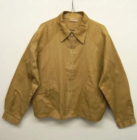 画像: 60'S CLUBMASTER by EMPIRE KNITTING CO ドリズラージャケット LIGHTNINGジップ (DEADSTOCK) 「Jacket」 入荷しました。