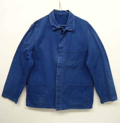 画像: ユーロ ワーク HBT カバーオール ジャケット ブルー (VINTAGE) 「Jacket」 入荷しました。