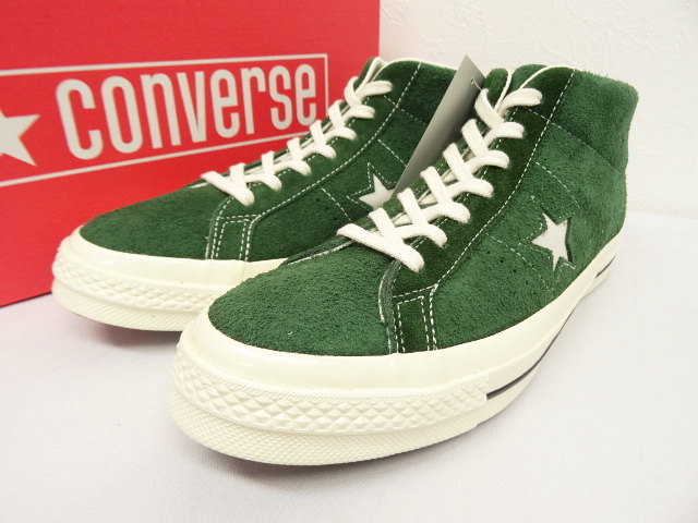 画像: Converse First String "ONE STAR MID" 三ツ星ヒールパッチ スウェード GREEN (NEW) 「Shoes」 入荷しました。