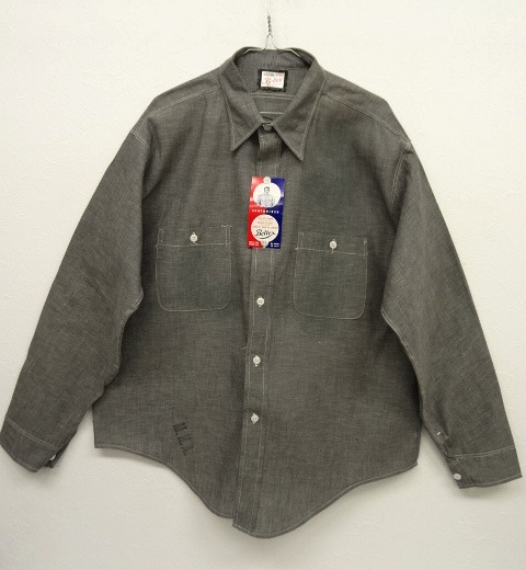 画像: 60'S BELTEX コットン100% シャンブレーシャツ ブラック USA製 (DEADSTOCK) 「L/S Shirt」 入荷しました。