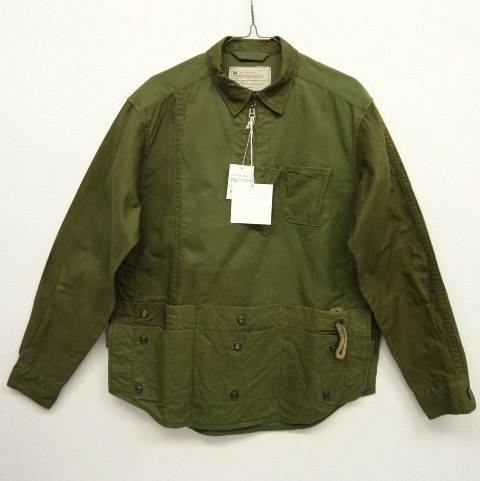 画像: ink "CHEF" USテント 解体＆再構築 プルオーバーシャツ カーキ M (NEW) 「L/S Shirt」 入荷しました。