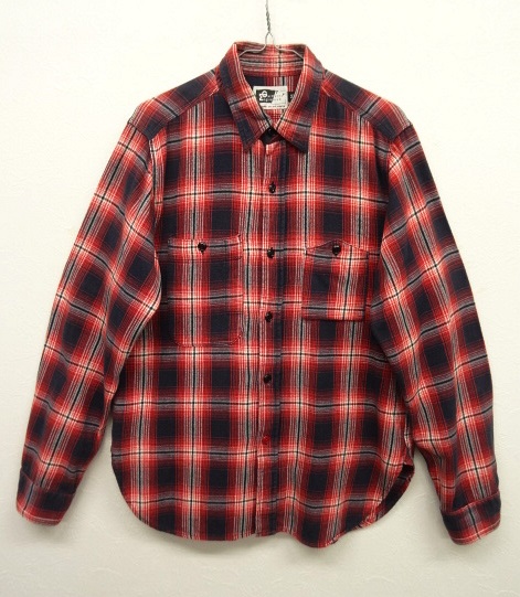 画像: Engineered Garments マチ付き フランネル ワークシャツ USA製 (USED) 「L/S Shirt」 入荷しました。