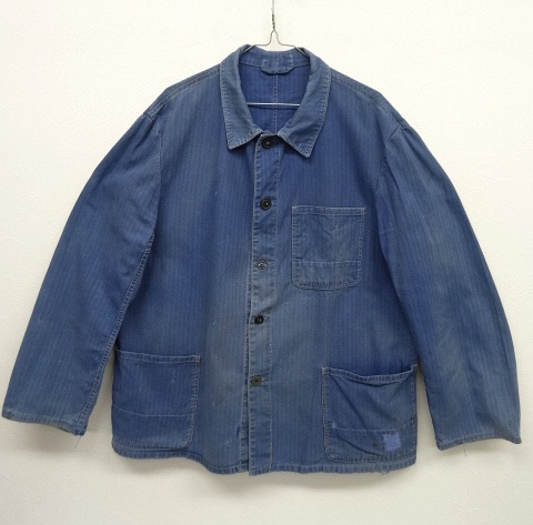 画像: ユーロ ワーク HBT カバーオール ジャケット ブルー (VINTAGE) 「Jacket」 入荷しました。