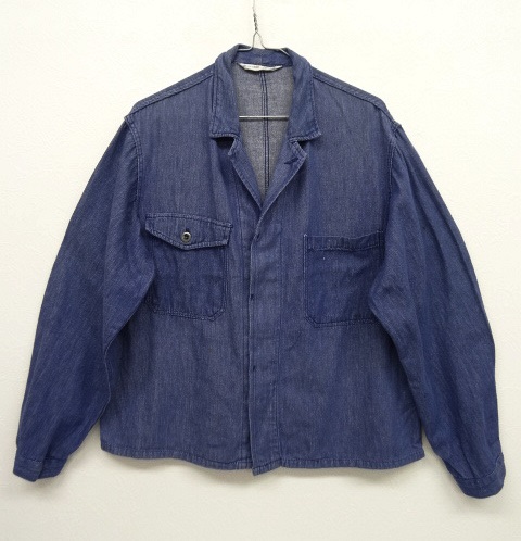 画像: ユーロ ワーク デニム ショート丈 ジャケット インディゴ (VINTAGE) 「Jacket」 入荷しました。