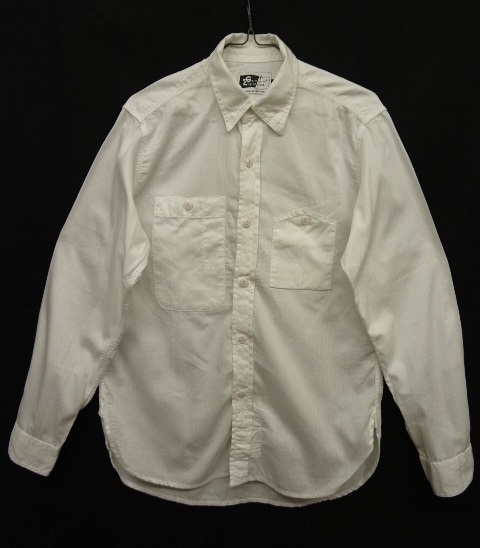 画像: Engineered Garments マチ付き ヘリンボーン ワークシャツ USA製 (USED) 「L/S Shirt」 入荷しました。
