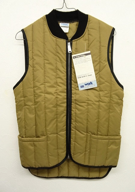 画像: 70'S SEARS WORK LEISURE 中綿入り ナイロンベスト (DEADSTOCK) 「No Sleeve」 入荷しました。