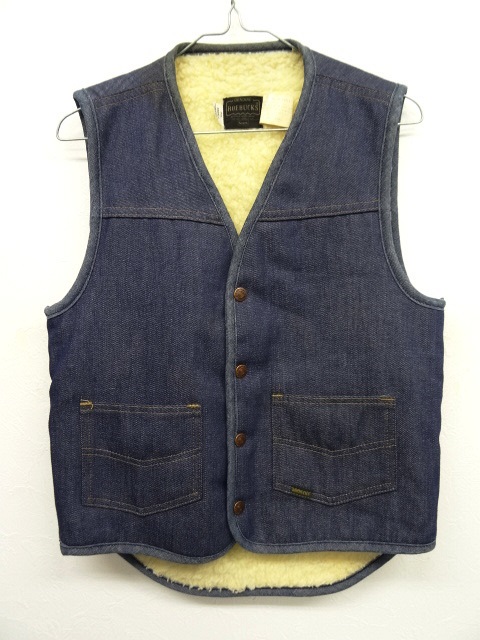 画像: 70'S SEARS ROEBUCKS ボア入り デニムベスト USA製 (VINTAGE) 「No Sleeve」 入荷しました。