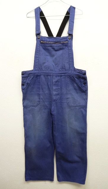 画像: ユーロ ワーク HBT オーバーオール ブルー (VINTAGE) 「Bottoms」 入荷しました。