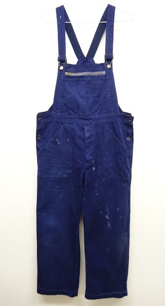 画像: ユーロ ワーク HBT オーバーオール ダークブルー (VINTAGE) 「Bottoms」 入荷しました。