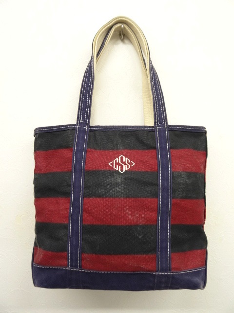 画像: 90'S LL Bean キャンバス トートバッグ USA製 ボーダー柄 (VINTAGE) 「Bag」 入荷しました。