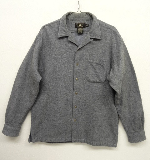 画像: 90'S RRL 初期 三ツ星タグ ウール オープンカラーシャツ (VINTAGE) 「L/S Shirt」 入荷しました。
