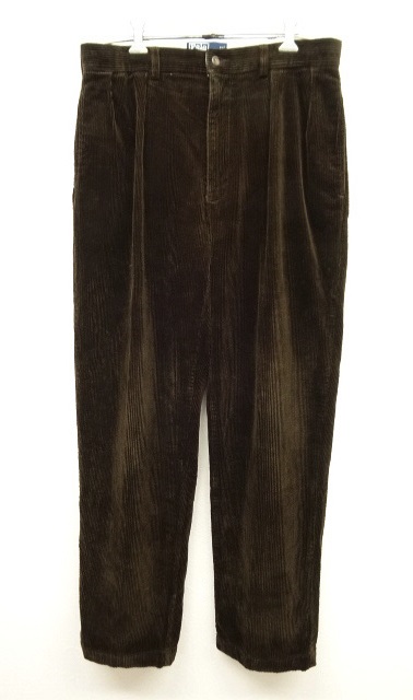 画像: 90'S RALPH LAUREN ツープリーツ 太畝 コーデュロイパンツ (VINTAGE) 「Bottoms」 入荷しました。