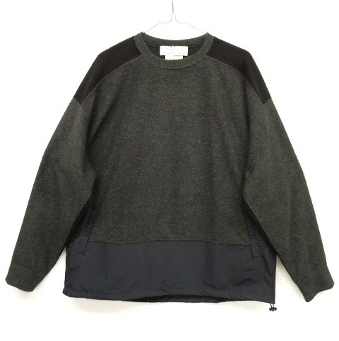 画像: Remi Relief フリース x ナイロン クルーネック BLACK (NEW) 「Sweat Shirt」 入荷しました。