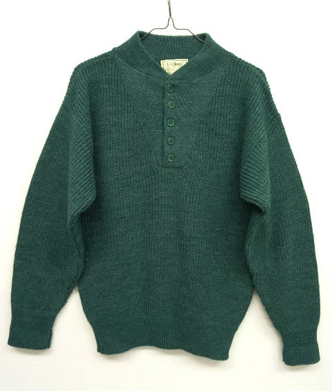 画像: 80'S L.L.Bean ヘンリーネック ジープセーター USA製 (VINTAGE) 「Knit」 入荷しました。