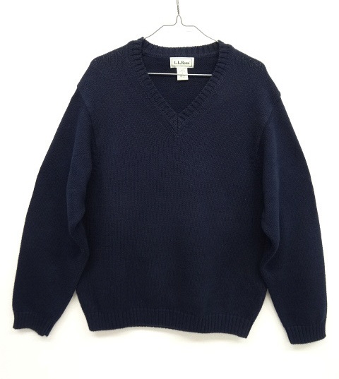画像: 80'S L.L.Bean Vネック コットンセーター カナダ製 (VINTAGE) 「Knit」 入荷しました。